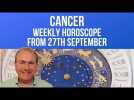 Cancer Weekly Horoscope from 27th September 2021