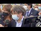 Bain de foule pour Carles Puigdemont, l'ex-président est libre de quitter la Sardaigne