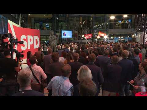 Germany: SPD supporters cheer razor thin lead in post-Merkel election