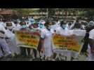 Doctors protest labour issues stemming from pandemic in Sri Lanka