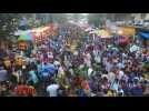 Mumbai markets packed ahead of Ganesha festival despite Covid warnings