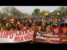 Indigenous women protest as Brazil weights case on Indigenous land