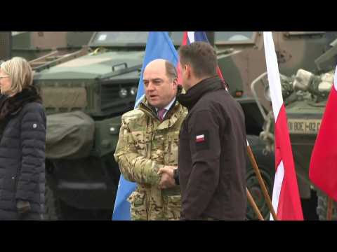 British Secretary of Defence, Ben Wallace, welcomed by Polish counterpart