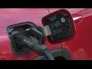 The new Mercedes-Benz EQB 350 in Patagonia red Charging demo