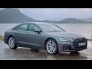 The new Audi A8 60 TSFI quattro Exterior Design in Daytona Grey