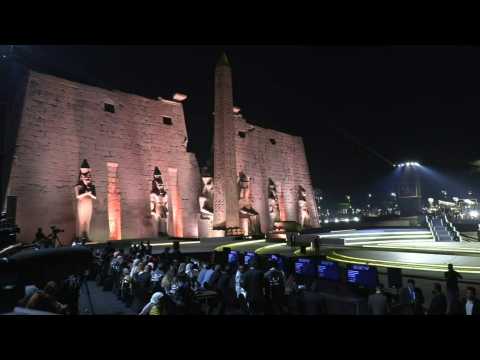 Egypt unveils a grandiose night-time ceremony the "Rams Road"