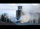 Incendie silo Polisot