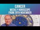 Cancer Weekly Horoscope from 29th November 2021