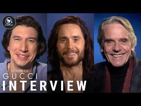 'House of Gucci' Interviews With Adam Driver, Jared Leto & Jeremy Irons