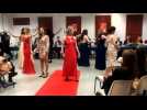 Défilé en robe de soirée à l'élection de Miss TCM 2022