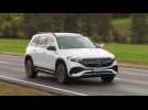The new Mercedes-Benz EQB 350 in Digital white Driving Video