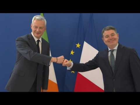 French Finance Minister Bruno Le Maire meets with Eurogroup president