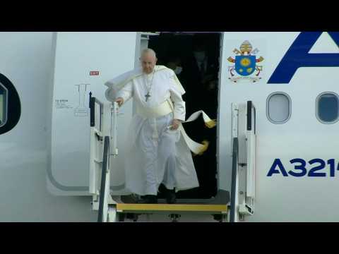 Pope Francis arrives in Greece for a two day visit