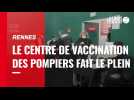 VIDEO. Rennes. Le centre de vaccination des pompiers fait le plein