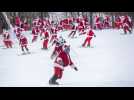 Aux Etats-Unis, les Pères Noël font du ski pour la bonne cause