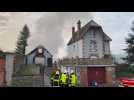 Un garage incendié à Bogny