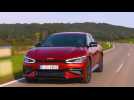 The new Kia EV6 in Runaway Red Driving Video