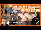 Losing My Religion Guitar Tutorial