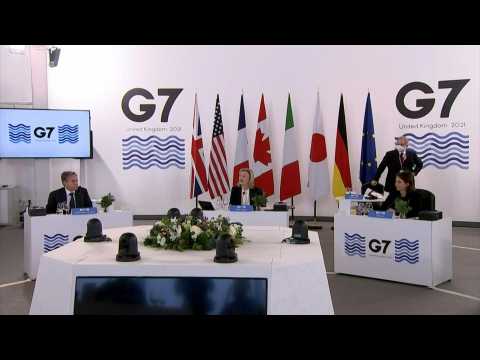 G7 Ministers attend working lunch during Liverpool summit