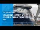 VIDÉO. Saint-Nazaire : le paquebot Celebrity Beyond en cale sèche dans la forme Joubert