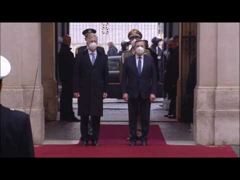 Italian PM Draghi receives King Philippe of Belgium on state visit