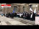 VIDÉO. 200 magistrats manifestent devant le Parlement de Bretagne à Rennes