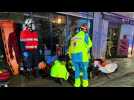 Éboulement dans une maison en chantier à Saint-Gilles