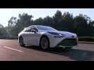 2021 Toyota Mirai Limited in Oxygen White Driving Video