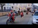 Plus de 400 pères Noël à moto pour la bonne cause, à Fécamp