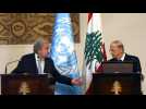 Le patron de l'ONU Antonio Guterres est au Liban pour afficher la solidarité du monde