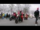 VIDÉO. Les pères Noël à moto ont défilé à Nantes pour récolter des jouets