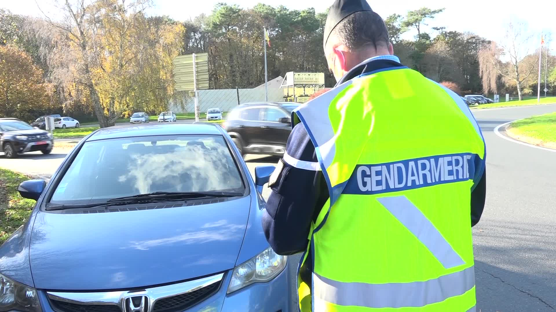 Contrôle sécurité routière à Pont-L'Abbé (Tébéo-TébéSud)