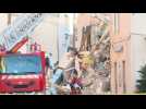Firefighters at site of building collapse in southern France