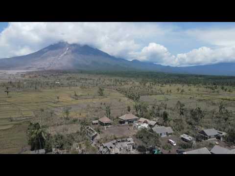Ghost town: The Indonesian village buried under volcano ash