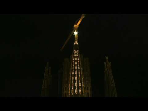 Sagrada Familia's second-highest tower inaugurated in Barcelona