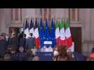 Les annonces d'Emmanuel Macron et Mario Draghi après la signature du traité du Quirinal