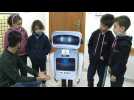 Palestinian-made robot helps teach at Gaza school