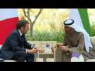 French President Macron meets with Abu Dhabi Crown Prince ahead of signing deals