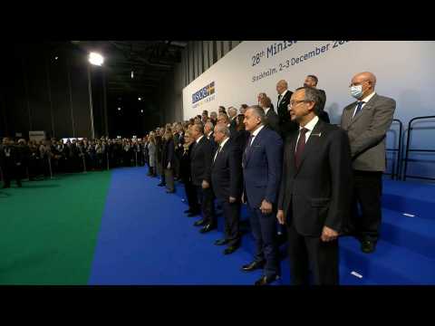 OSCE ministers pose for 'family photo' in Stockholm summit