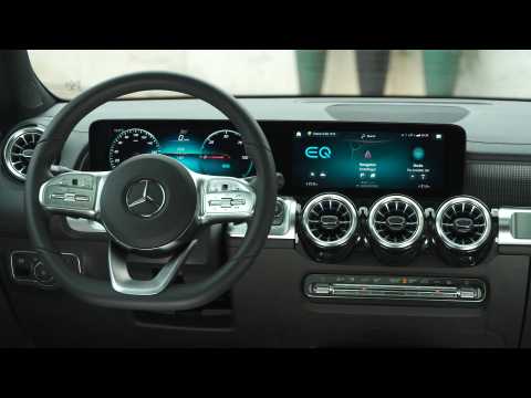 The new Mercedes-Benz EQB 350 Interior Design in Digital white