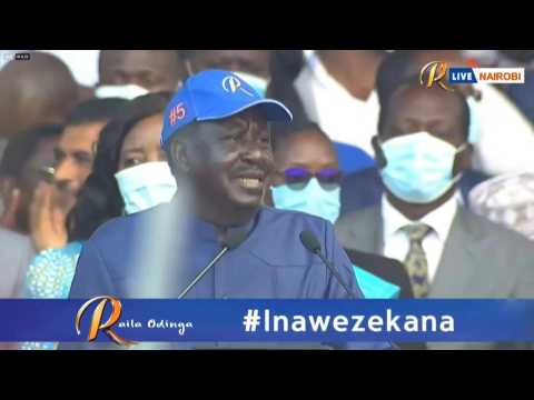 Veteran Kenyan politician Raila Odinga announces fifth run for president