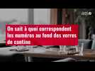 VIDÉO. On sait à quoi correspondent les numéros au fond des verres de cantine