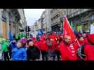 Manifestation des policiers dans le centre de Bruxelles