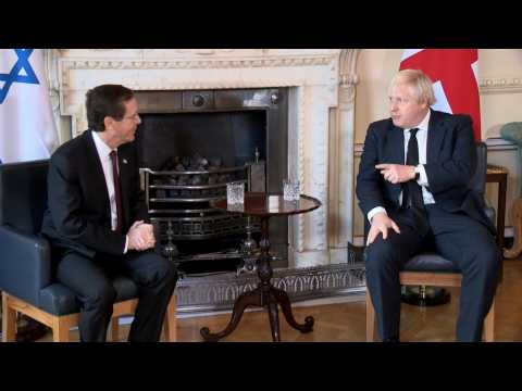 Israeli President Isaac Herzog meets with Boris Johnson in London