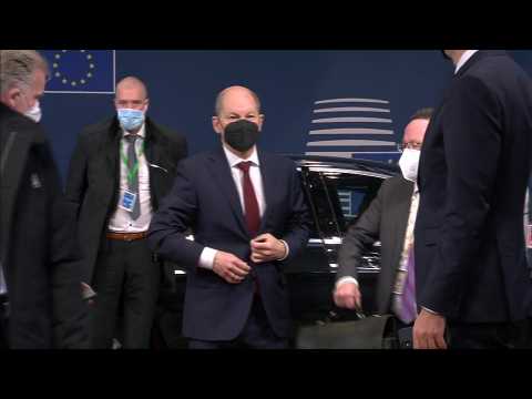 European leaders arrive at EU Summit