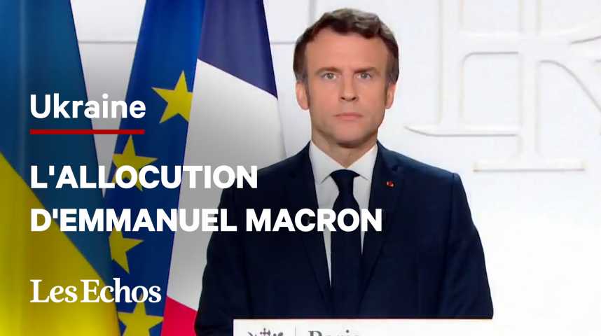 Illustration pour la vidéo Emmanuel Macron : « Les jours qui viennent seront vraisemblablement de plus en plus durs»