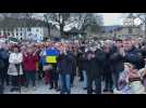 Manifestation en soutien à l'Ukraine à Vannes