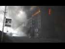 Spectaculaire incendie à Kiev après un bombardement russe