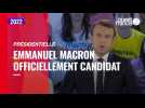 VIDÉO. Emmanuel Macron se déclare officiellement candidat à la présidentielle
