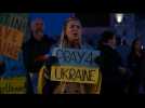 Demonstration in London in support of Ukraine - Label : AFPTV - First images - Category : News